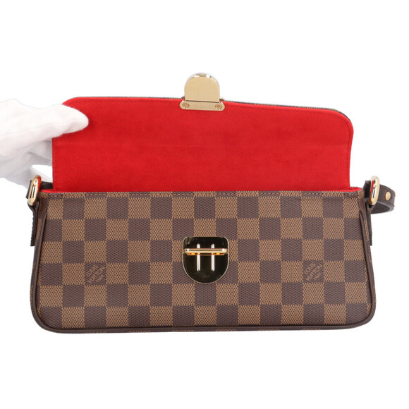 LOUIS VUITTON Authentic Brown Damier Canvas Shoulder Bag - Picture 7 of 8